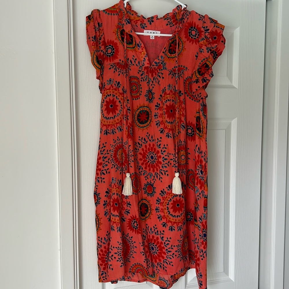 THML Steph Coral Mini Dress NWOT